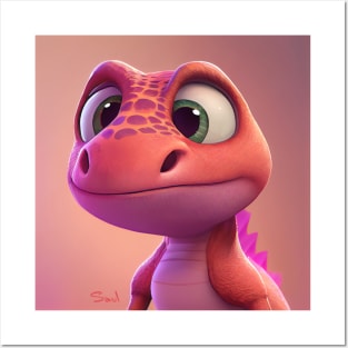 Baby Dinosaur Dino Bambino - Saul Posters and Art